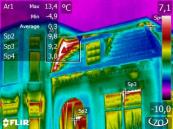 Inspectie van een woning met behulp van een warmtebeeld camera (thermografische inspectie)
